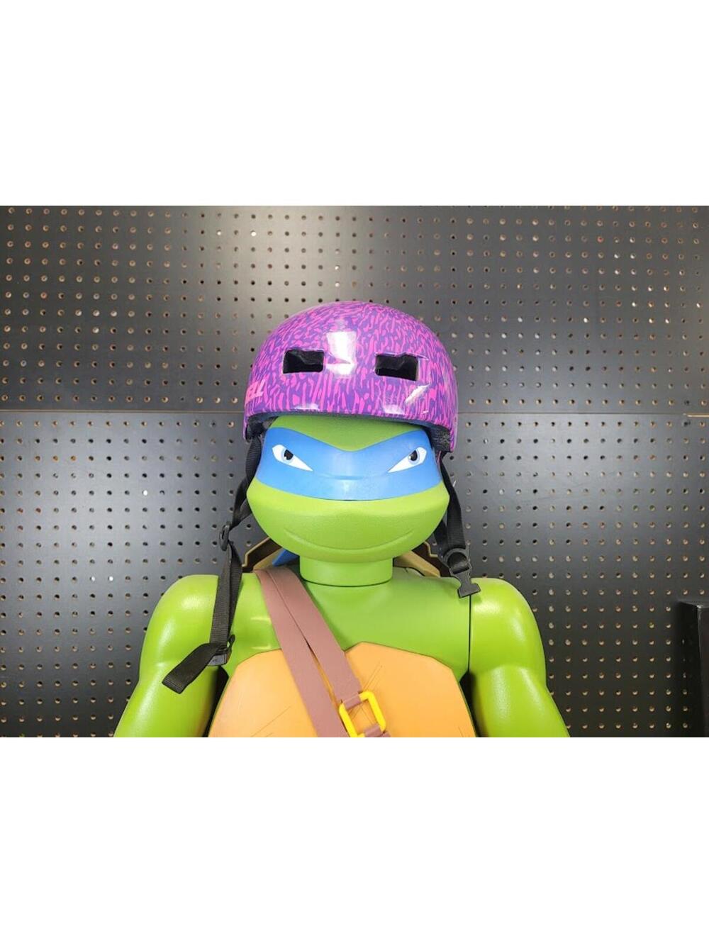 Purple helmet with minor signs of use. Turtle not included.